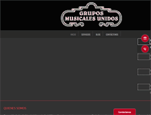 Tablet Screenshot of gruposmusicalesunidos.com